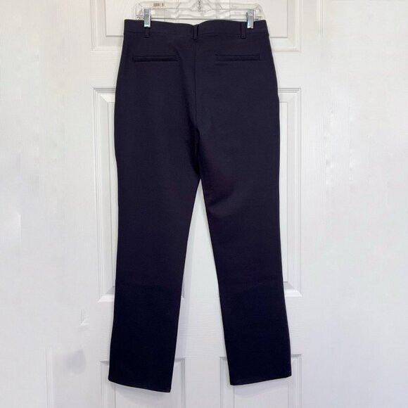Quince Ultra Stretch Ponte Straight Leg Pants Black Women’s Large Pull On Office - Picture 4 of 7